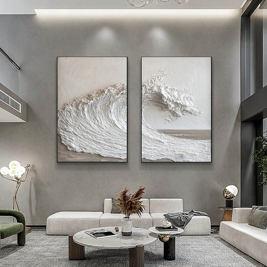 Textured Ocean Wave Art 3D Oil Painting for Modern Home Decor #BBS 011 hand-painted oil painting