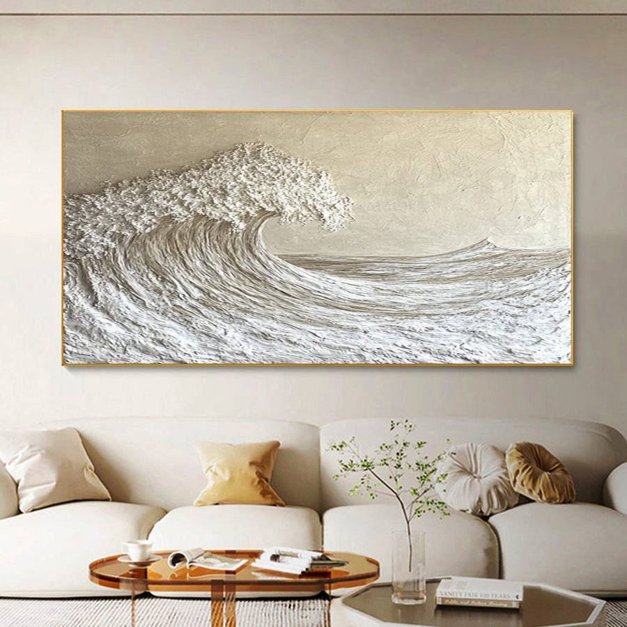 Textured Ocean Wave Art 3D Oil Painting for Modern Living Rooms #BBM 029 hand-painted oil painting