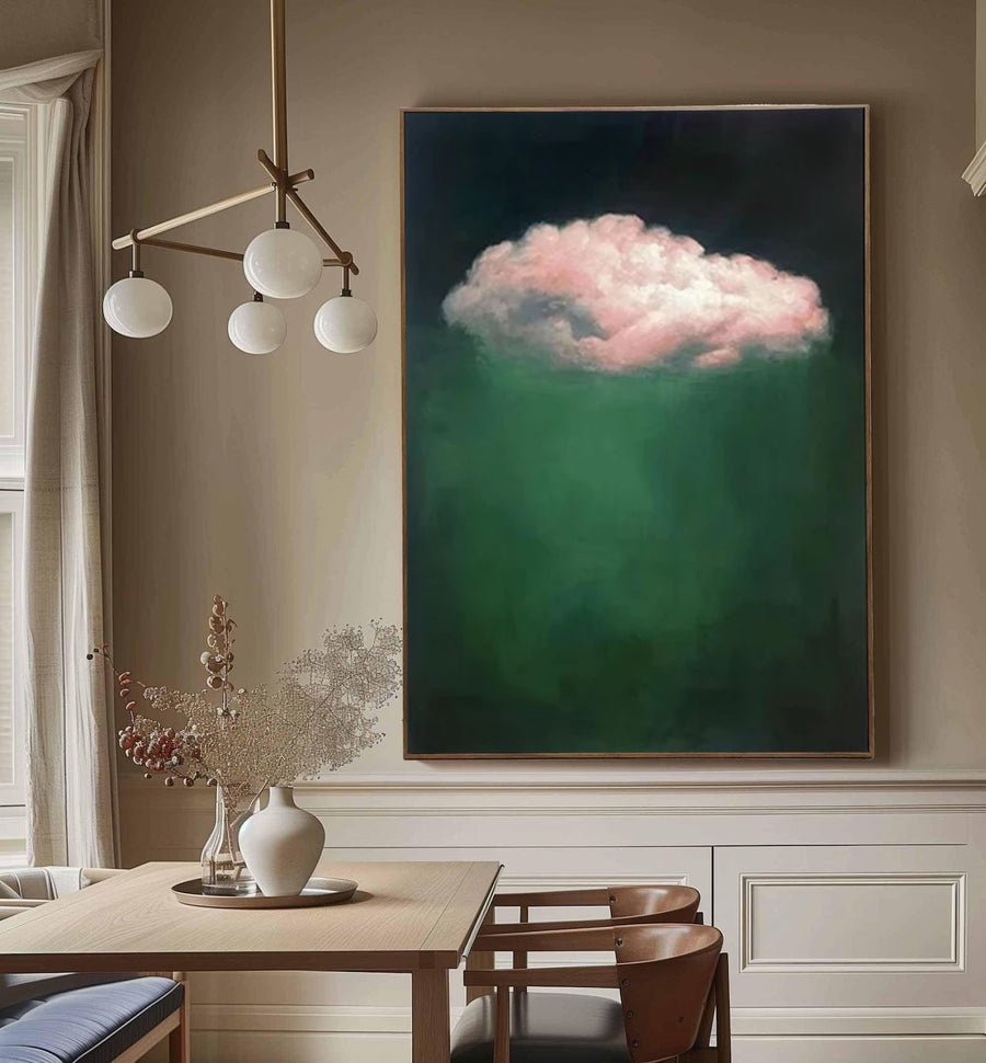 Tranquil Cloud Wall Art Modern Abstract Home Decor #OS 005 hand-painted oil painting