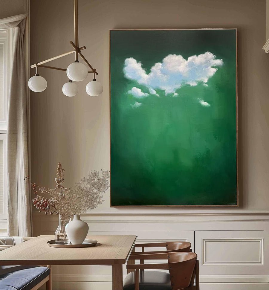 Tranquil Cloud Wall Art Modern Abstract Home Decor #OS 007 hand-painted oil painting