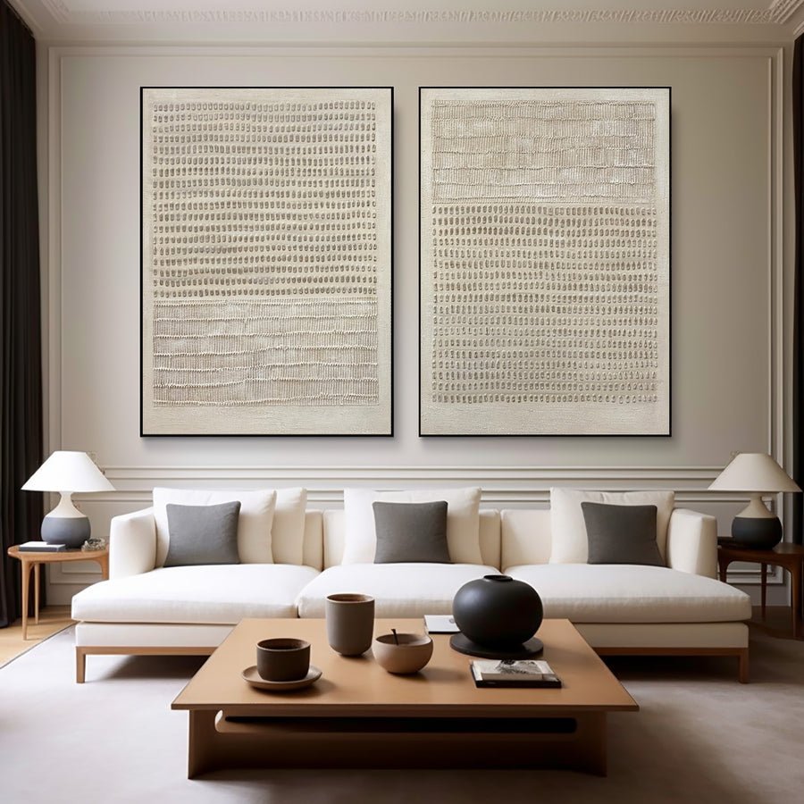 Wabi Sabi Wall Art for Modern Homes Set of 2 #CXA 019 hand-painted oil painting
