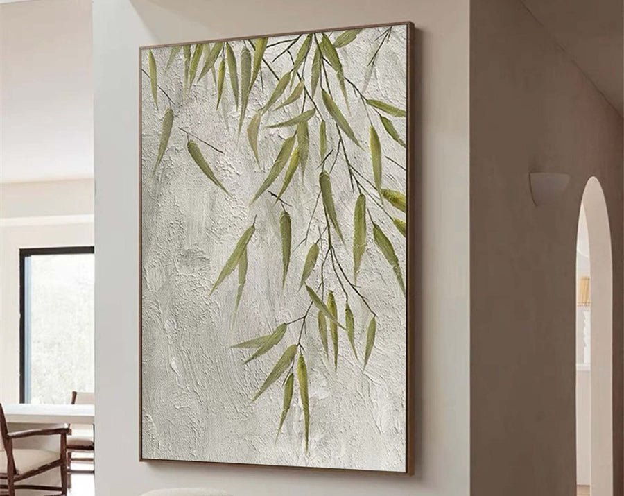 White Minimalist Abstract Painting #CXA 008 hand-painted oil painting