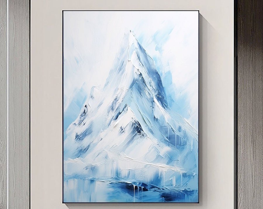 White Minimalist Abstract Painting #CXA 005 hand-painted oil painting
