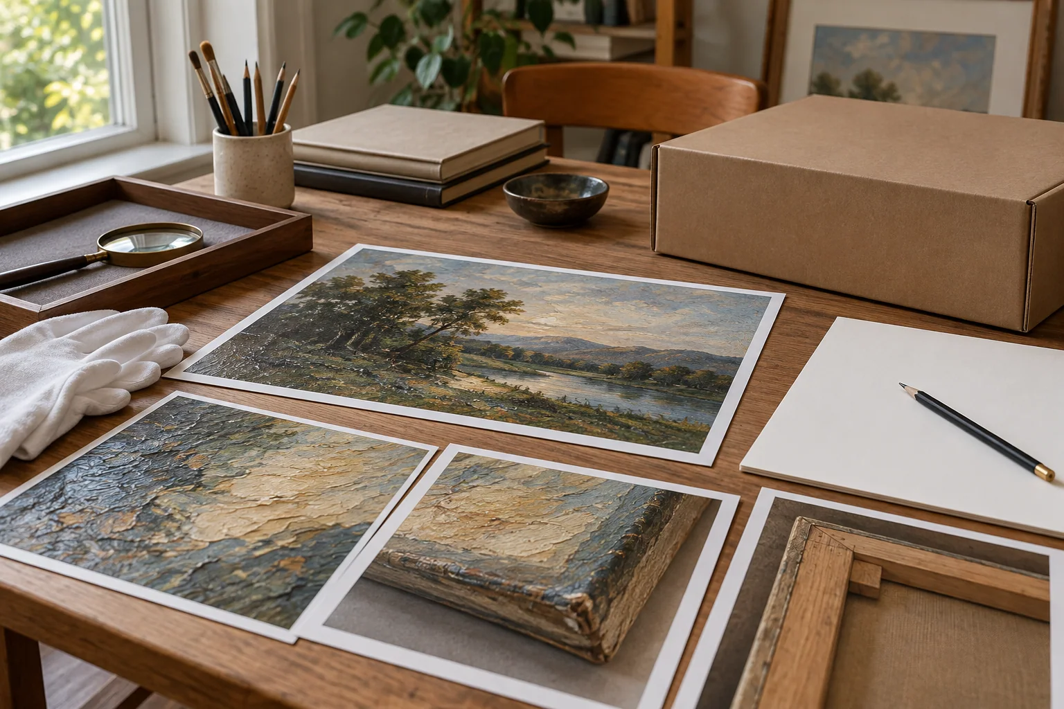 Condition photographs and an order note form a review record