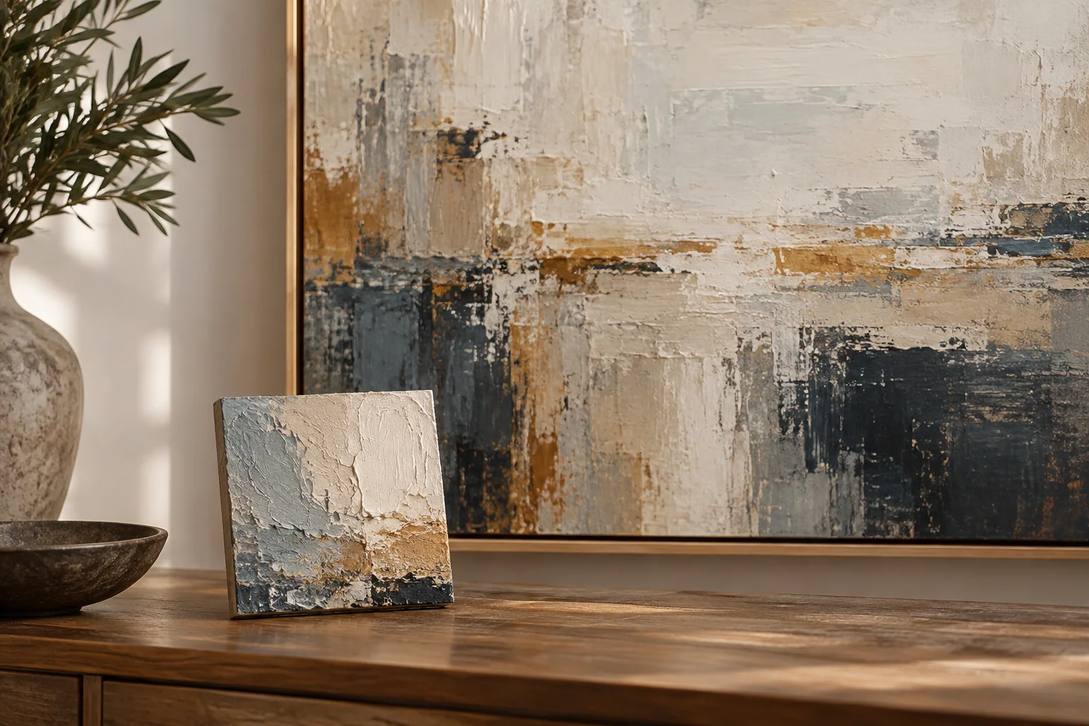 A texture sample beside its larger artwork reference