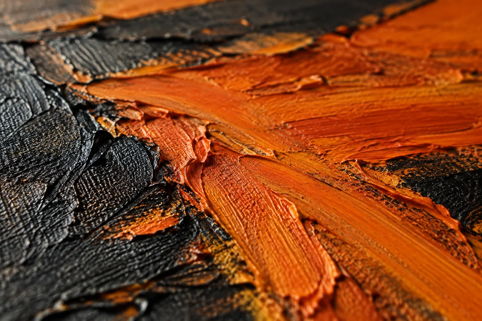 Different painted and printed artworks on a comparison table