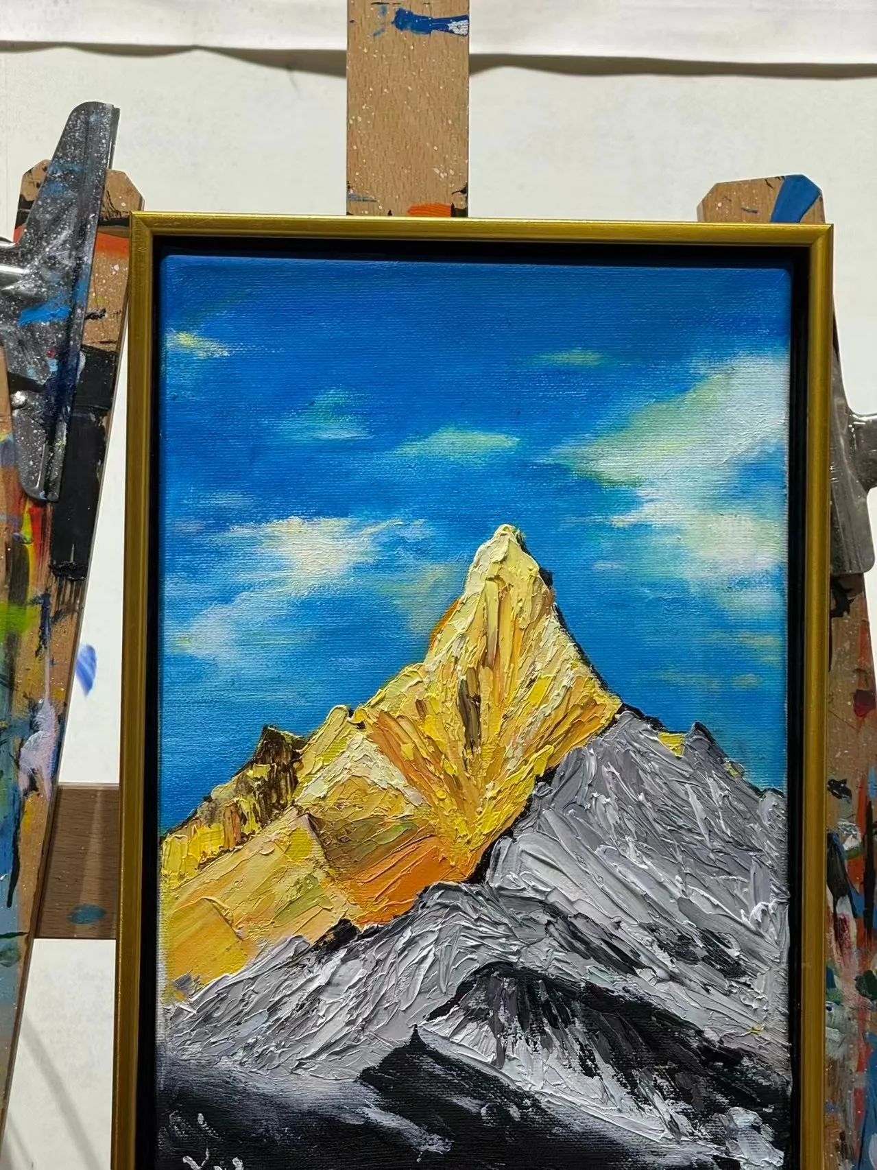 Mountain artist-made wall art