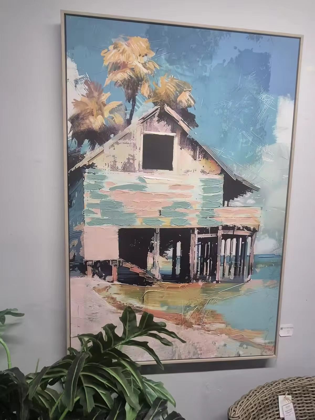 3D modern textured hand-painted art